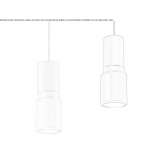 Aluminiowa lampa wisząca LED Novelda