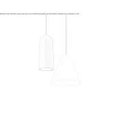 LED hanging lamp made of powder-coated aluminum Zerbo