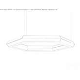 Metal LED hanging lamp Lipka