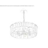 Glass pendant lamp Bahsili
