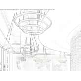 Metal LED hanging lamp Ypacarai