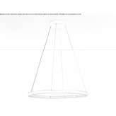 Regulowana stalowa lampa wisząca LED Manosque