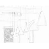 Metal LED hanging lamp Alseno