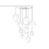 Lampa wisząca LED z tkaniny Eindhout