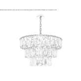 Metal hanging lamp Bahsili