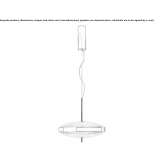 LED hanging lamp made of Murano glass Dovbysh