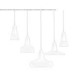 Hand-blown glass pendant lamp with dimmable function Redkino