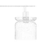 LED hanging lamp made of blown glass Guntown
