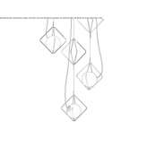 Dimmable metal pendant lamp Langon