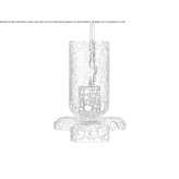 LED hanging lamp made of blown glass Guntown