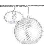 Szklana lampa wisząca Salix