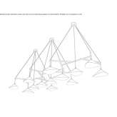 Steel LED hanging lamp Bangor