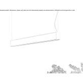 Aluminiowa lampa wisząca LED Haquira