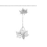 LED hanging lamp made of Murano glass Cordon