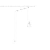 Aluminum hanging lamp Torello