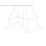 Steel LED hanging lamp Bangor