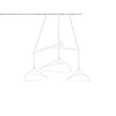 Steel LED hanging lamp Bangor