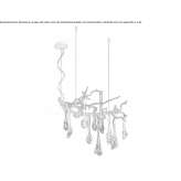 Ręcznie robiona lampa wisząca z brązu Alpaugh