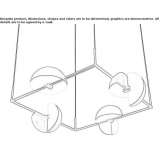 Swivel steel pendant lamp Witkowo
