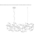 Lampa wisząca LED wykonana ręcznie z brązu Gouvieux