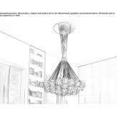 Lampa wisząca ze szkła dmuchanego bezpośredniego światła Hehalom