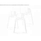 Steel LED hanging lamp Lucko