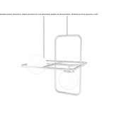 Metalowa lampa wisząca LED Tecpatan