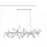 Ręcznie robiona lampa wisząca z brązu Socos