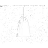 Pendant lamp made of blown glass Ronneby