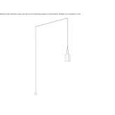 Aluminum hanging lamp Torello