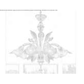 Murano glass chandelier Bierghes