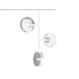 LED hanging lamp made of glass Bugai