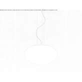 Pendant lamp made of opal glass Shangaly