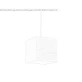 Handmade hanging lamp made of ash Hukvaldy