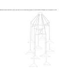 Steel LED hanging lamp Bangor