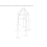 Steel LED hanging lamp Bangor