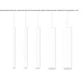 Aluminum LED hanging lamp Tudela