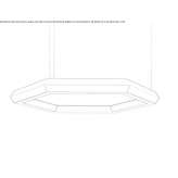 Sound-absorbing LED hanging lamp Lipka