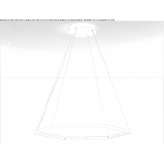 Stalowa lampa wisząca LED Becov