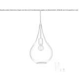 Lampa wisząca z dmuchanego szkła Limache