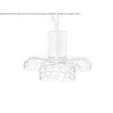 Lampa wisząca LED z dmuchanego szkła Guntown