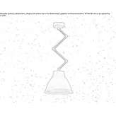 Regulowana metalowa lampa wisząca Pedra