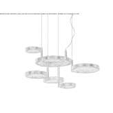 LED hanging lamp handmade of bronze Chupaca