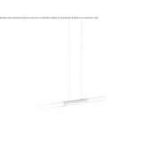 LED hanging lamp handmade of frosted glass Daesti
