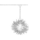 Medium round antique iron chandelier Bucheres
