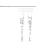 Handmade bronze hanging lamp Yauli