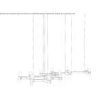 LED hanging lamp handmade of frosted glass Bennekom