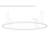 Aluminum LED hanging lamp Marlton
