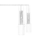 LED hanging lamp made of resin Garde