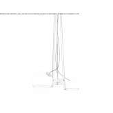 Metal hanging lamp Dolynska